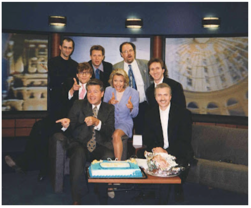 The Buddy Love Combo’s second appearance on “Fox TV News in the Morning” with the entire band and television crew (2001)