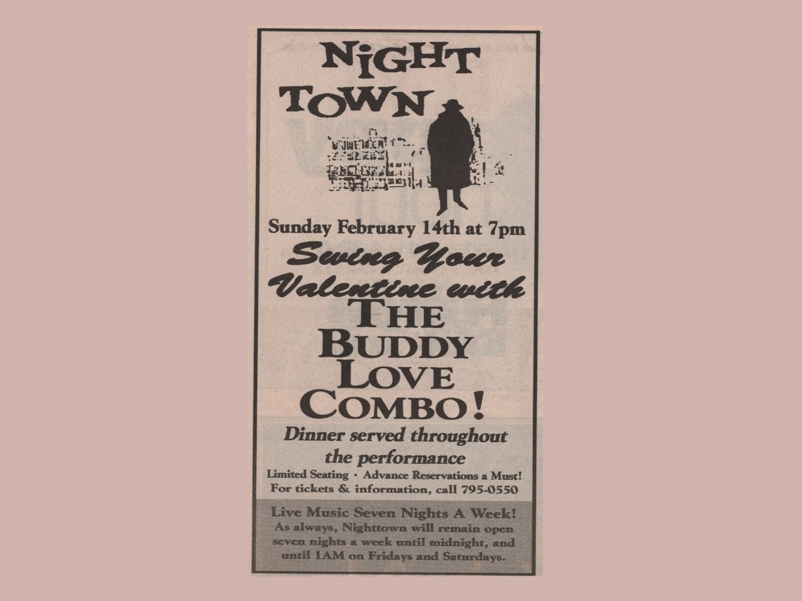 Buddy Love Combo Valentine's at Night Town in 2000