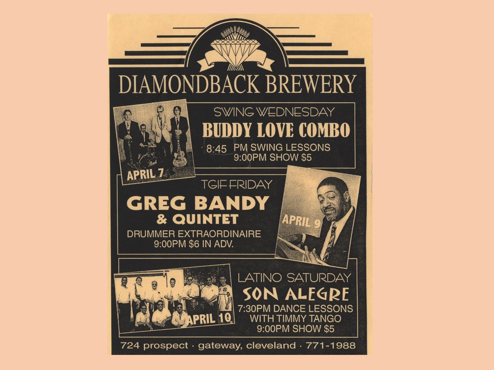 Buddy Love Combo at Diamondback Brewery in 1999