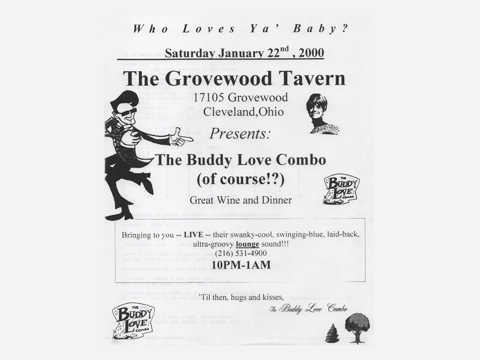 Buddy Love Combo at Grovewood Tavern in 1999