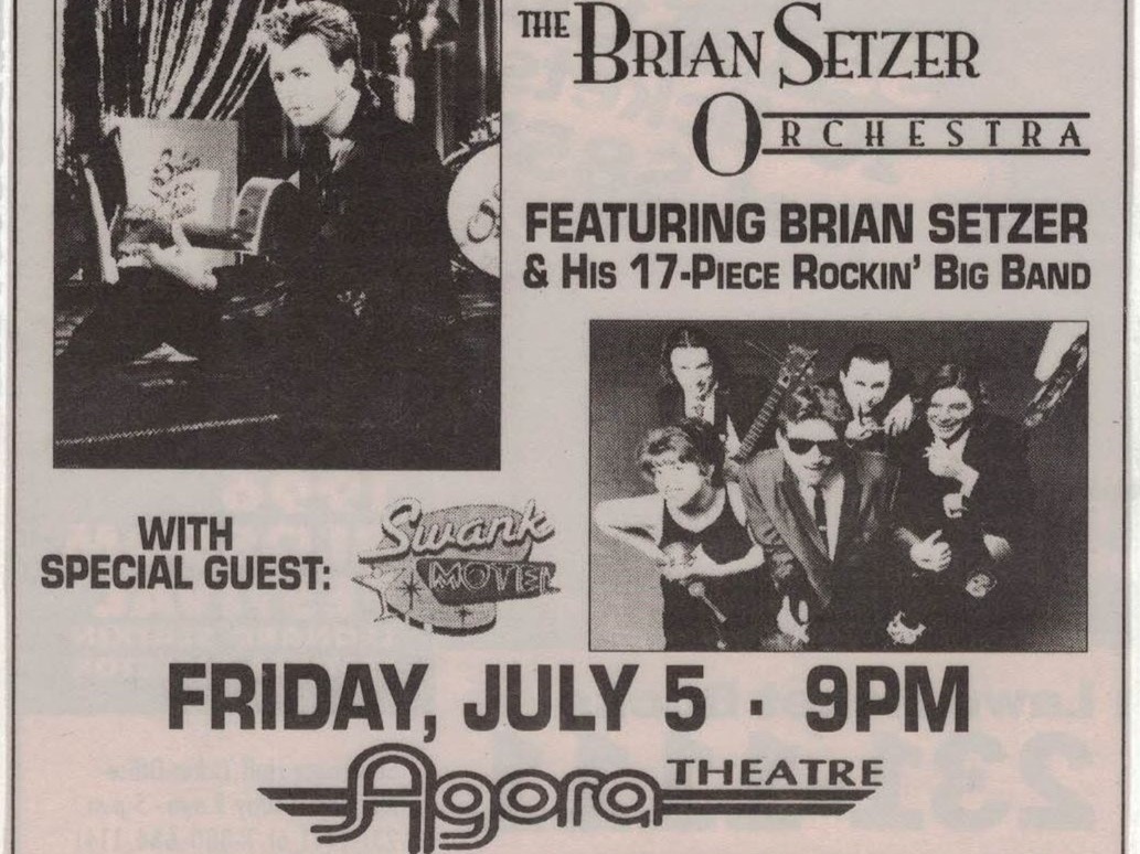 Buddy Love with Swank Motel at Brian Setzer Orchestra in 1995