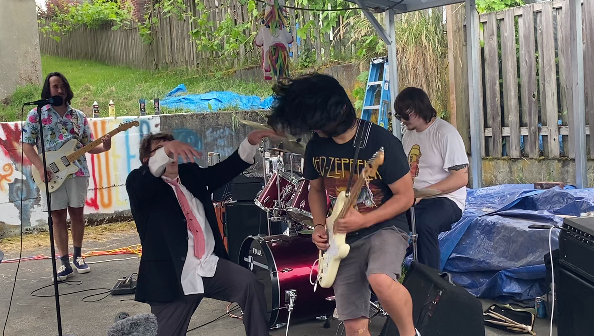 Shot in 2021 60 Yr. Old Punk Tacoma House Party 